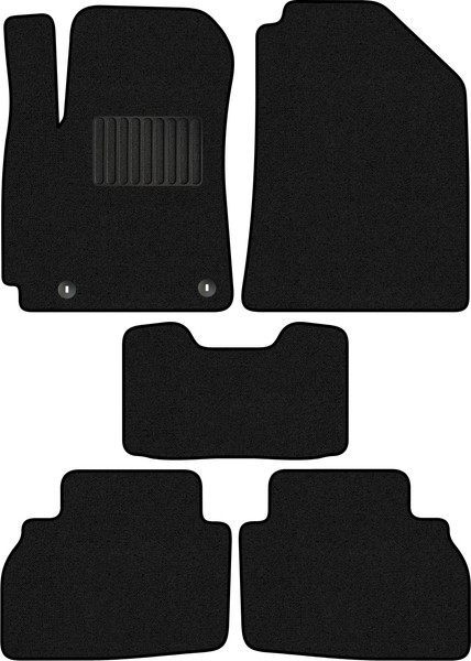 Изображение товара Комплект ковриков для авто Alicosta 2323_1_PR-6 для Kia Seltos SUV 2019-н.в. (ворс, черный)