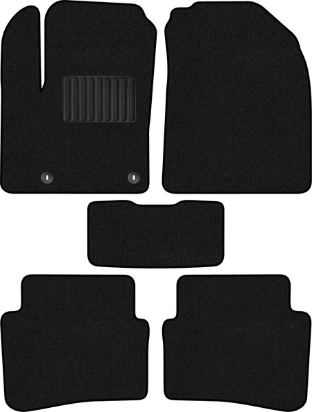 Изображение товара Комплект ковриков для авто Alicosta 2325_1_PR-6 для Kia Sonet I SUV/QY 2020-2024 (ворс, черный)