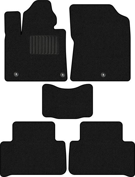 Изображение товара Комплект ковриков для авто Alicosta 2330_1_PR-6 для Kia Sorento IV SUV 7 мест/MQ4 2020-н.в. (ворс, черный)