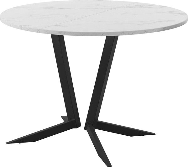 Изображение товара Обеденный стол AMC Elite Е19(800) D1 (черный/мрамор кристалл)