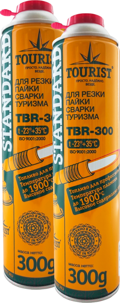 Изображение товара Газовый баллон туристический Tourist Standard TBR-300 (2шт)