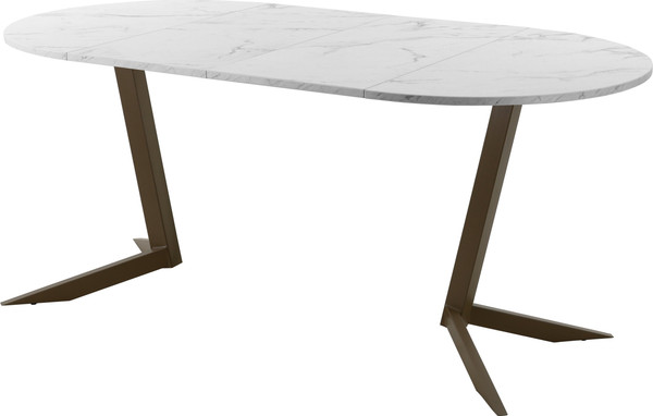 Изображение товара Обеденный стол AMC Elite Е19(800) D1 (коричневый/мрамор кристалл)