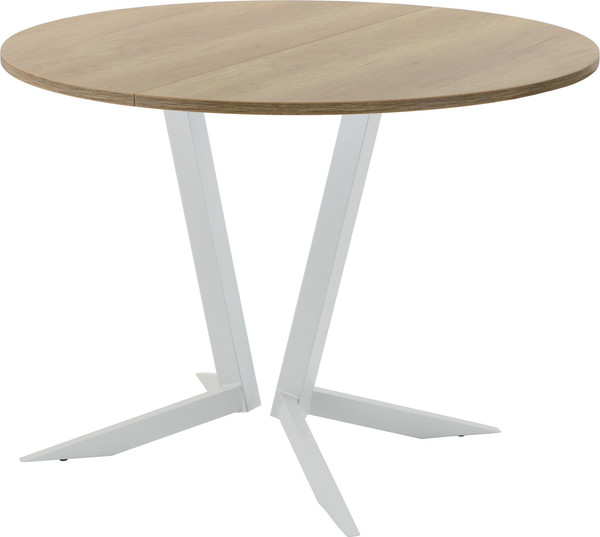 Изображение товара Обеденный стол AMC Elite Е19(800) D1 (серебро/дуб небраска натур)