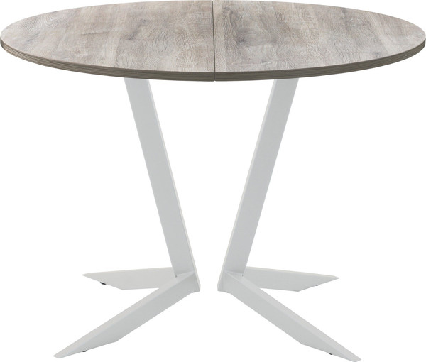 Изображение товара Обеденный стол AMC Elite Е19(800) D1 (серебро/дуб уайт-ривер песочно-бежевый)