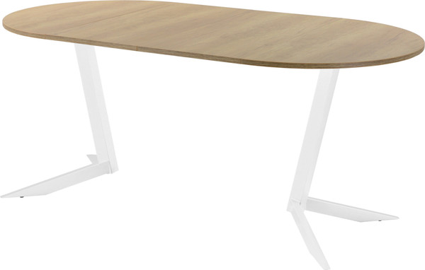 Изображение товара Обеденный стол AMC Elite Е19(800) D1 (белый/дуб небраска натур)
