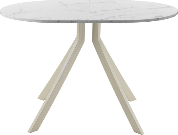 Изображение товара Обеденный стол AMC Elite Е18(1200) D3 (бежевый/мрамор кристалл)