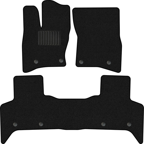 Изображение товара Комплект ковриков для авто Alicosta 2341_1_PR-6 для Land Rover Defender II SUV/90 2019-н.в. (ворс, черный)