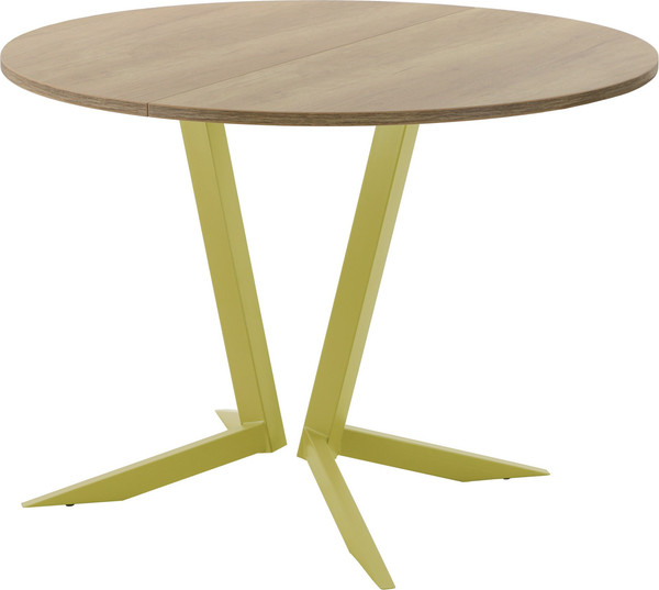 Изображение товара Обеденный стол AMC Elite Е19(800) D1 (золото/дуб небраска натур)