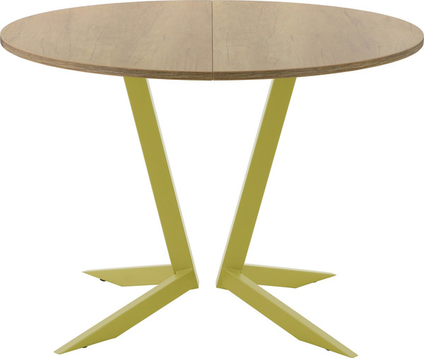 Изображение товара Обеденный стол AMC Elite Е19(800) D1 (золото/дуб небраска натур)