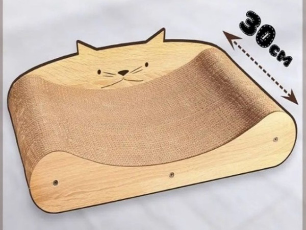 Изображение товара Когтеточка Grifeldecor Kotobaza Мордочка котика (бежевый)