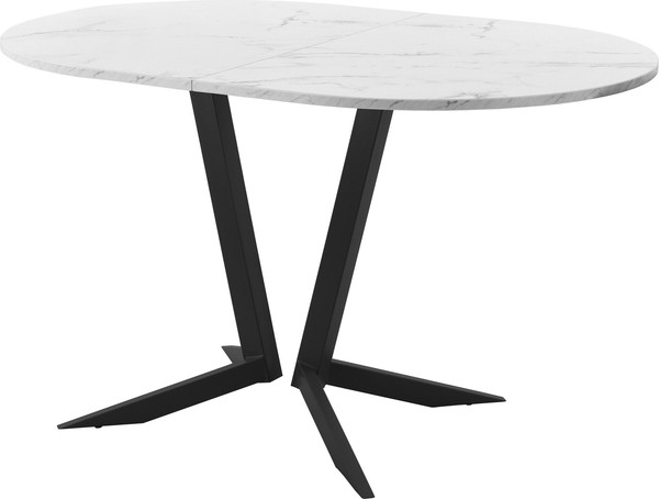 Изображение товара Обеденный стол AMC Elite Е19(1200) D3 (черный/мрамор кристалл)