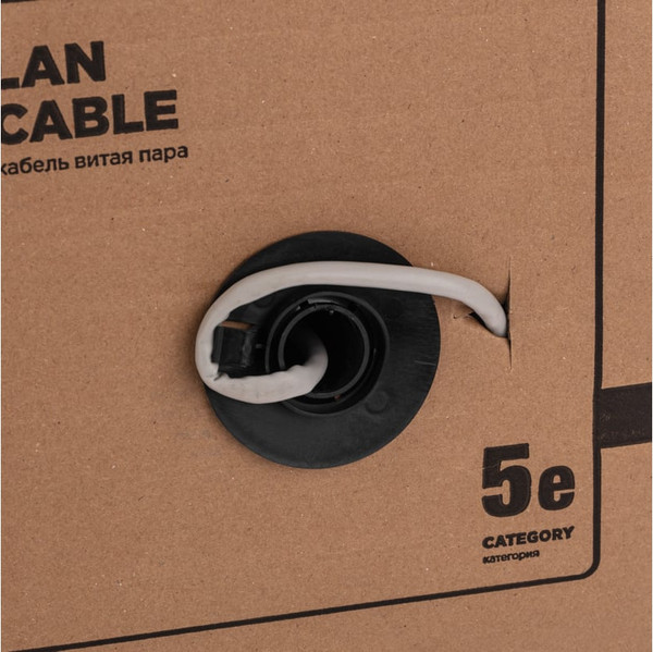 Изображение товара Кабель Rexant F/UTP CAT 5е PVC 4PR 24AWG / 01-0152-R (305м, серый)