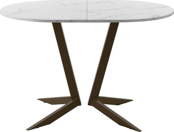 Изображение товара Обеденный стол AMC Elite Е19(1200) D3 (коричневый/мрамор кристалл)