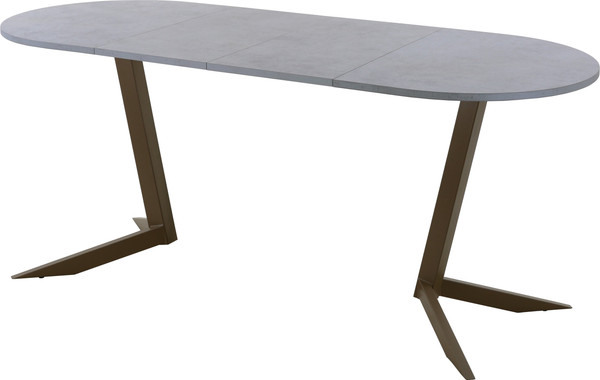 Изображение товара Обеденный стол AMC Elite Е19(1200) D3 (коричневый/бетон чикаго светло-серый)