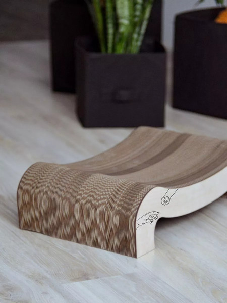 Изображение товара Когтеточка Grifeldecor Kotobaza Скоба (бежевый)