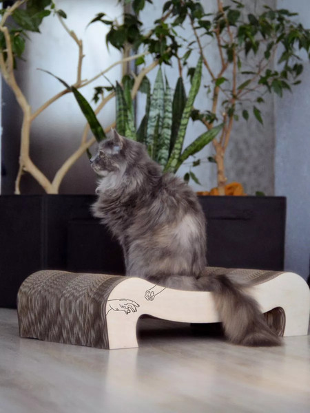 Изображение товара Когтеточка Grifeldecor Kotobaza Скоба (бежевый)