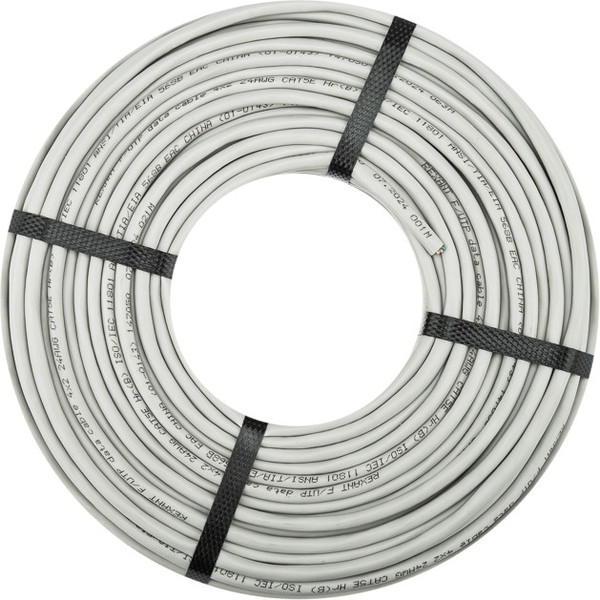 Изображение товара Кабель Rexant F/UTP CAT 5e PVC 4PR 24AWG / 01-0143-100 (100м, серый)