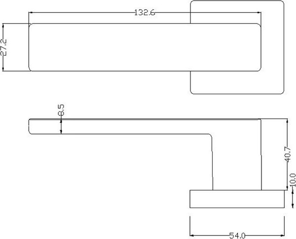 Изображение товара Ручка дверная Lockstyle Cube ZN CBM (матовый хром)