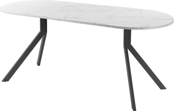 Изображение товара Обеденный стол AMC Elite Е18(1200) D3 (графит/мрамор кристалл)