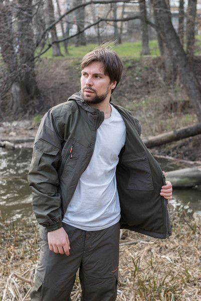 Изображение товара Костюм для охоты и рыбалки Taygerr Диверсант Таслан/Хаки Весна-Осень (р.56-58/182-188)