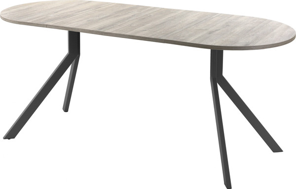 Изображение товара Обеденный стол AMC Elite Е18(1200) D3 (графит/дуб уайт-ривер песочно-бежевый)