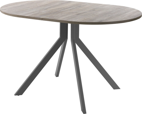 Изображение товара Обеденный стол AMC Elite Е18(1200) D3 (графит/дуб уайт-ривер песочно-бежевый)