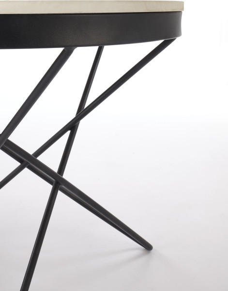 Изображение товара Журнальный столик Halmar Leila 2 (белый мрамор/черный)