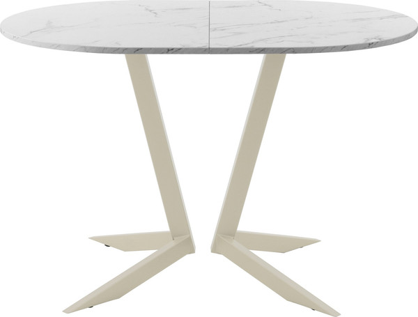 Изображение товара Обеденный стол AMC Elite Е19(1200) D3 (бежевый/мрамор кристалл)