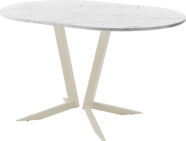 Изображение товара Обеденный стол AMC Elite Е19(1200) D3 (бежевый/мрамор кристалл)