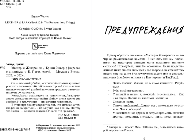 Изображение товара Книга Inspiria Мастер и Жаворонок, мягкая обложка (Уивер Бринн)
