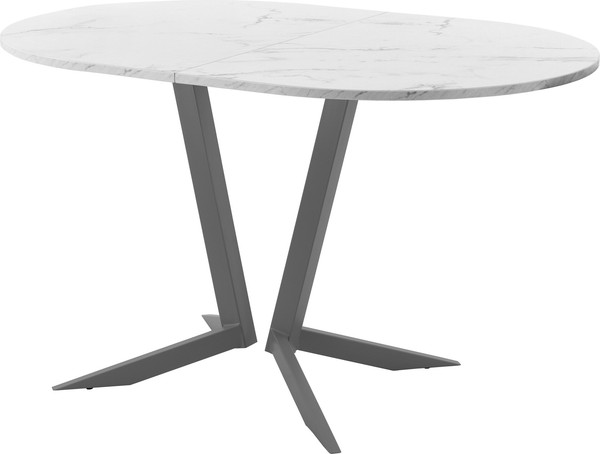 Изображение товара Обеденный стол AMC Elite Е19(1200) D3 (графит/мрамор кристалл)