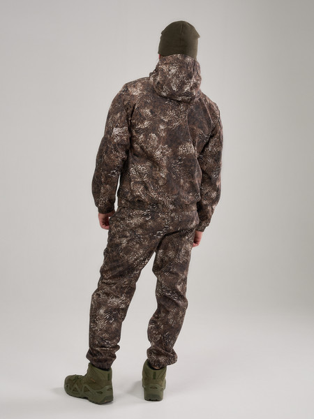 Изображение товара Костюм для охоты и рыбалки Taygerr Кондор Дюспо-Флис/Серый Лес Весна-Осень (р.52-54/182-188)