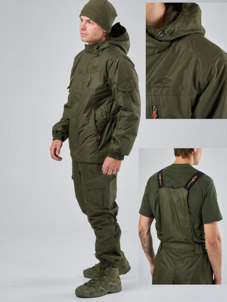 Изображение товара Костюм для охоты и рыбалки Taygerr Корсар Таслан/Хаки Весна-Осень (р.52-54/170-176)