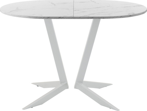 Изображение товара Обеденный стол AMC Elite Е19(1200) D3 (серебро/мрамор кристалл)