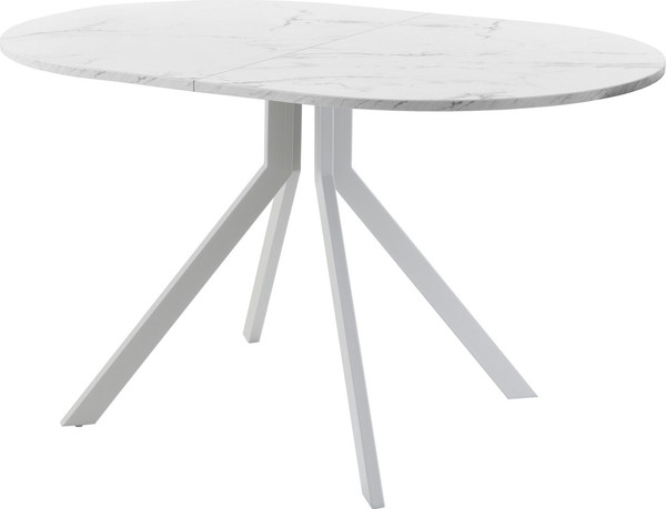 Изображение товара Обеденный стол AMC Elite Е18(1200) D3 ( серебро/мрамор кристалл)