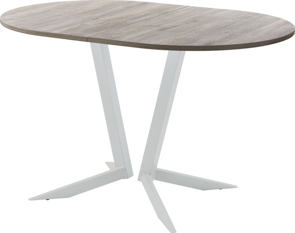 Изображение товара Обеденный стол AMC Elite Е19(1200) D3 (серебро/дуб уайт-ривер песочно-бежевый)