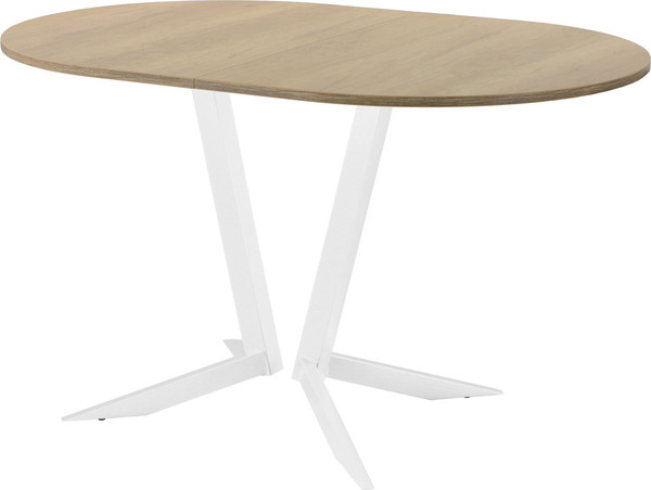 Изображение товара Обеденный стол AMC Elite Е19(1200) D3 (белый/дуб небраска натур)