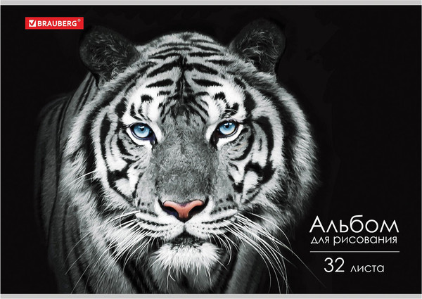 Изображение товара Альбом для рисования Brauberg Тигр / 105610