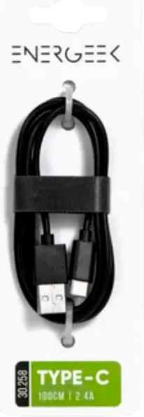 Изображение товара Кабель ENE Connect USB-A-USB-C 2.4A / 30.258 (1м, черный)