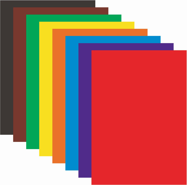 Изображение товара Набор цветной бумаги Юнландия Мелованная Полет / 129553 (8цв)