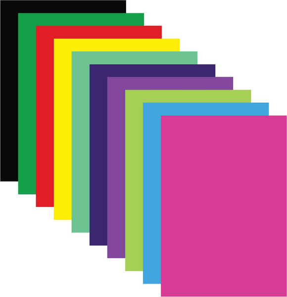 Изображение товара Набор цветной бумаги Остров Сокровищ Мелованная / 129554 (20л, 10цв)