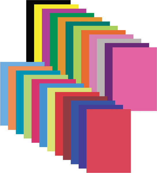 Изображение товара Набор цветной бумаги Юнландия Мелованная Львенок / 129556 (24цв)