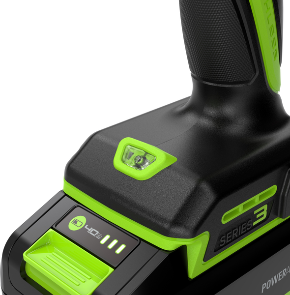 Изображение товара Аккумуляторная дрель-шуруповерт Greenworks DD345 бесщеточная 24V / 3708307CUB (с АКБ 4Ач и ЗУ)