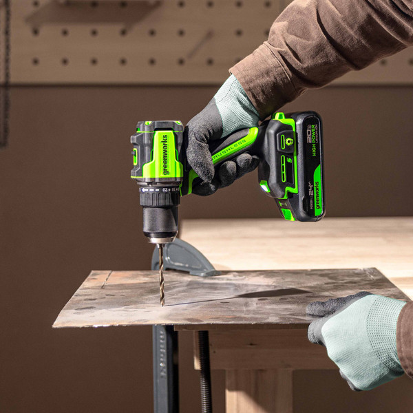 Изображение товара Аккумуляторная дрель-шуруповерт Greenworks DD560 / 3708407CUC