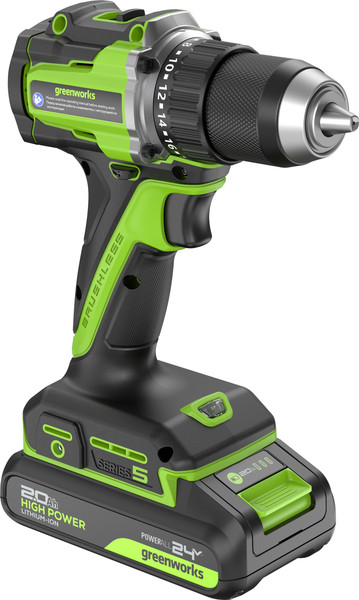 Изображение товара Аккумуляторная дрель-шуруповерт Greenworks DD560 / 3708407CUC