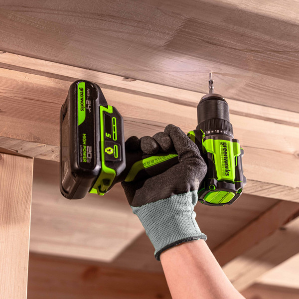 Изображение товара Аккумуляторная дрель-шуруповерт Greenworks DD560 / 3708407CUC