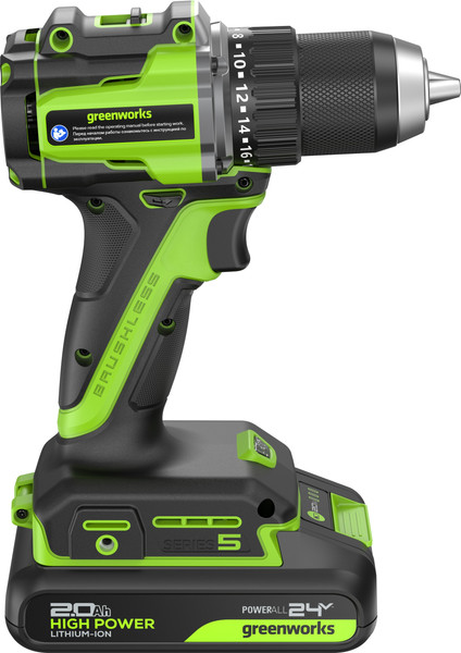 Изображение товара Аккумуляторная дрель-шуруповерт Greenworks DD560 / 3708407CUC
