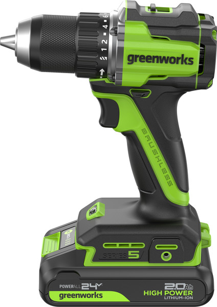Изображение товара Аккумуляторная дрель-шуруповерт Greenworks DD560 / 3708407CUC