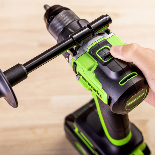 Изображение товара Аккумуляторная дрель-шуруповерт Greenworks GD24DD90 бесщеточная 24V / 3707507CUB (с АКБ 4Ач и ЗУ)