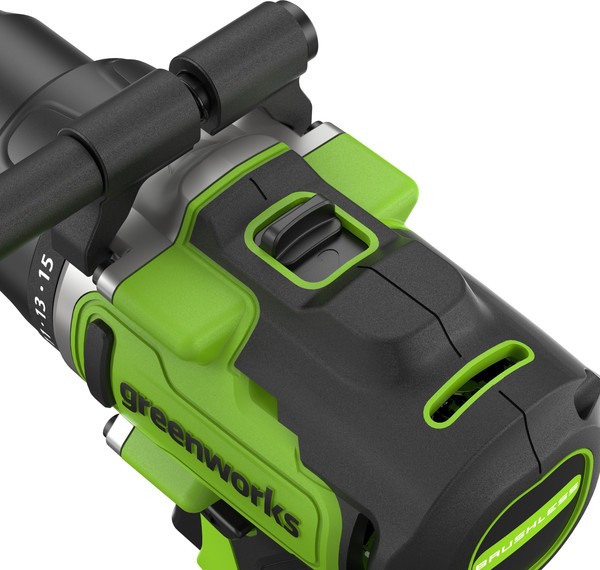 Изображение товара Аккумуляторная дрель-шуруповерт Greenworks GD24DD90 бесщеточная 24V / 3707507CUB (с АКБ 4Ач и ЗУ)